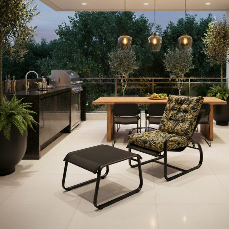 Espreguiçadeira Futon - 115x50 - Folhagem 2