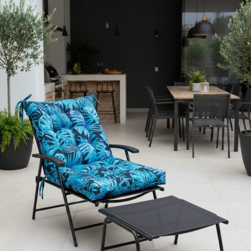 Espreguiçadeira Futon - 115x50 - Folha Acqua